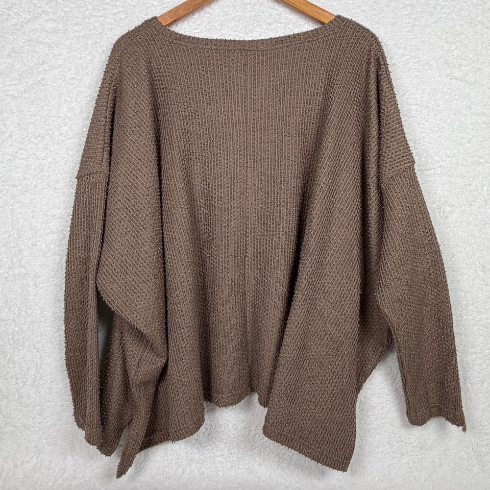 Fantastic Fawn Sweater Womens L Brown Boho Oversized Textured Knit‎ IFKT65573-02 - Picture 4 of 9